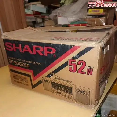 夏普gf800收录机一台原装原盒品相不错收藏佳品不通电懂行的来
