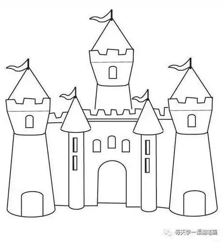 嘉裕关方特城堡简笔画