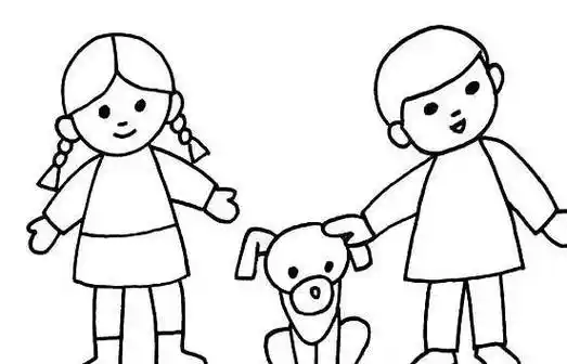 可爱人物简笔画 可爱人物简笔画全身