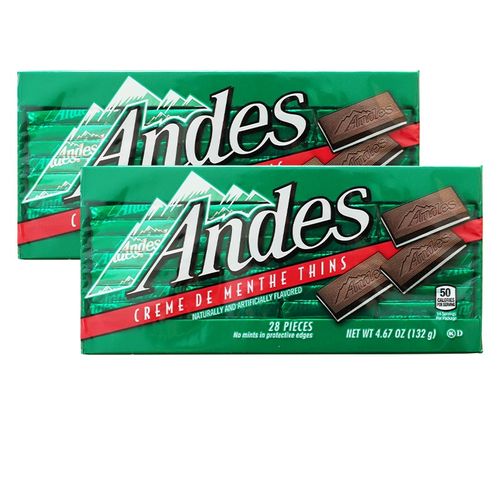 安迪士美国进口零食andes安迪士单双层薄荷牛奶味夹心巧克力安迪斯28
