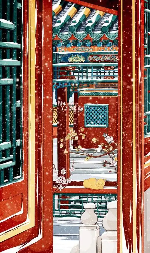 故宫国风插画作品-太美了
