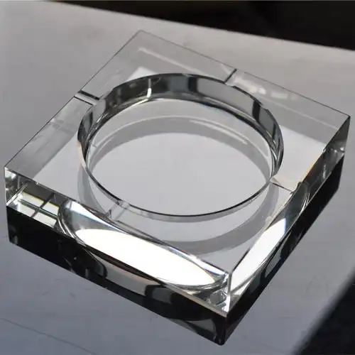 特价厂家直销水晶烟灰缸 公司个性创意大号水晶烟缸时尚水晶摆件