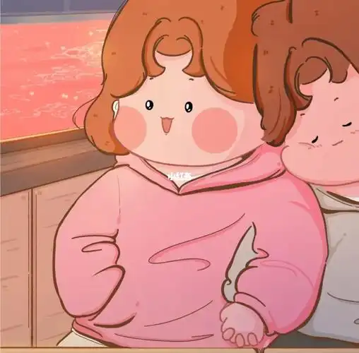 情侣头像 #胖胖的很可爱只要你需要,你就可以这样一直靠在我的肩上