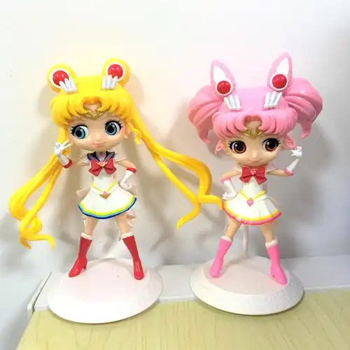 2款16cm美少女战士 水冰月月野兔手办公仔玩具模型蛋糕装饰摆件