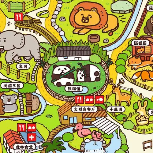 附动物园完整地图_豆豉雀-站酷zcool