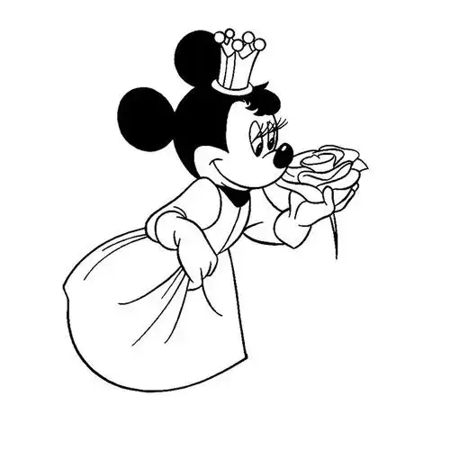 米妮公主简笔画