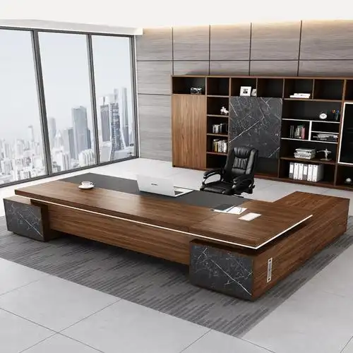 老板桌椅组合办公总裁桌大班台简约现代时尚主管办公家具新中式桌