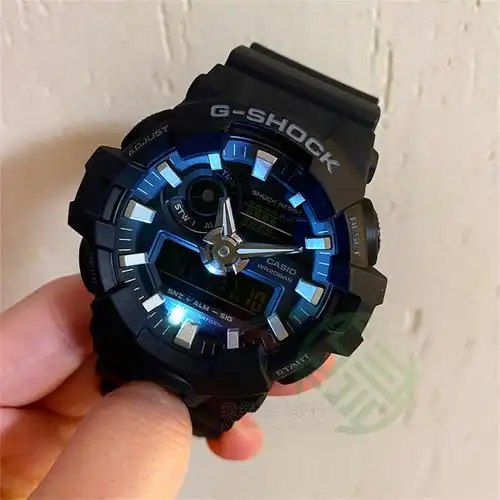 防水卡西欧g-shock黑武士表盘多功能手表ga-700-1b4a7a日韩腕表