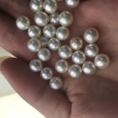 5mmakoya海水日本珍珠 有生长纹 特价库存处理 进出口产品