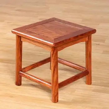 临宝得乐 实木黄花梨 方凳四方凳换鞋凳 餐凳板凳矮凳 小方凳