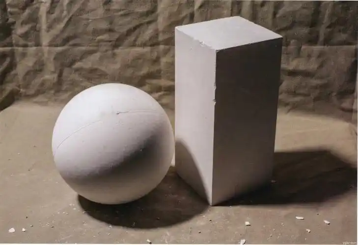 素描几何体道具组合球体和长方体