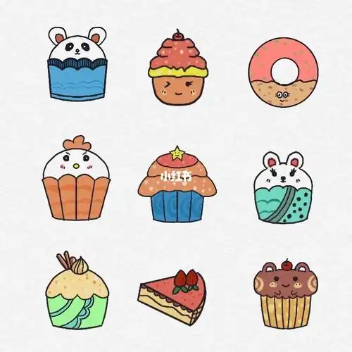 画点甜的吧～临摹自@mango童童#画个简笔画  #小蛋糕  #可爱简笔画