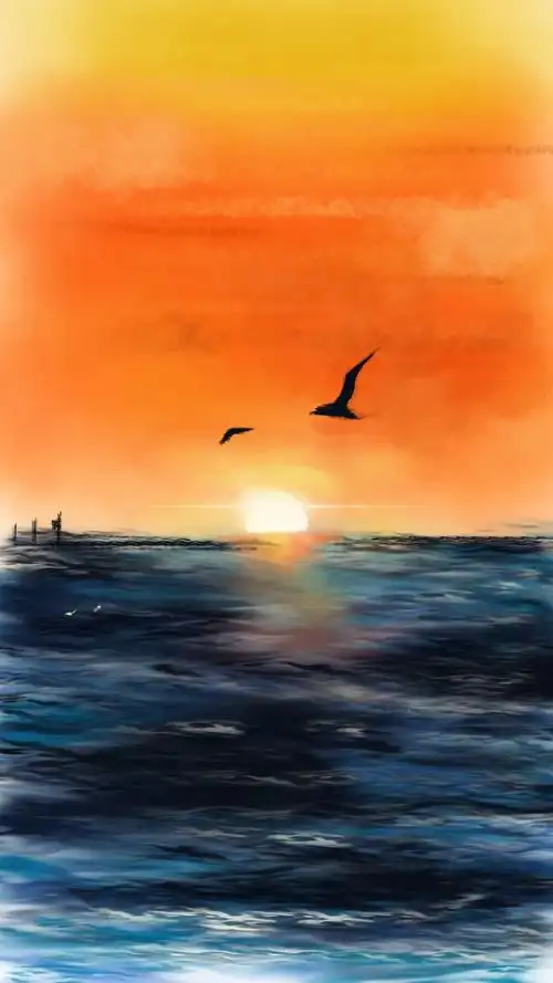 日出|纯艺术|绘画|liipei - 原创作品 - 站酷 (zcool)