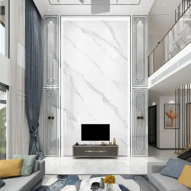 10个简约风格别墅挑空背景墙这样子设计方案,你喜欢哪一个?