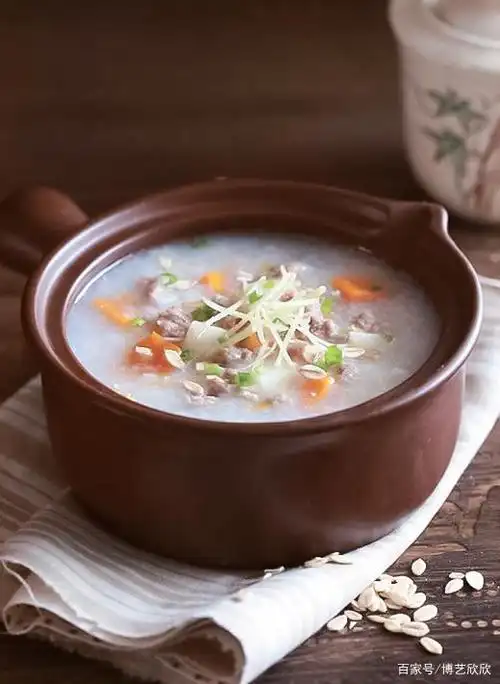 山药南瓜牛肉粥