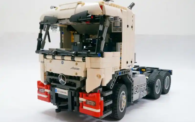 lego moc奔驰actros4060 6x6大件牵引车