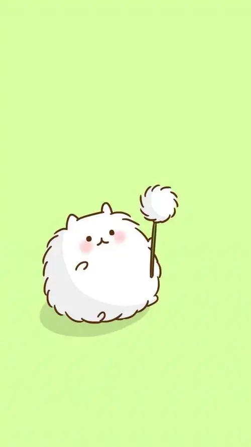 纯色简约可爱卡通插画