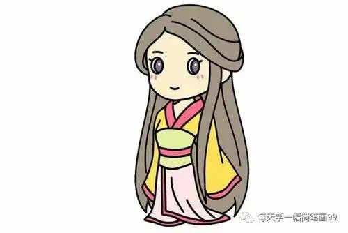 孟姜女人物简笔画