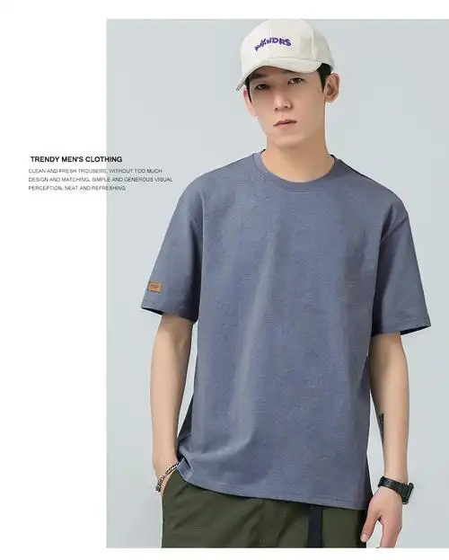 boy短袖纯棉男士短袖百搭夏季新款休闲上衣宽松潮牌男生短袖t恤男沙丘