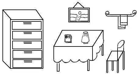 房间内部简笔画