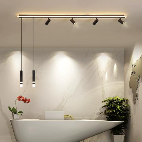 导轨小射灯轨道灯家用客厅射灯led天花筒灯北欧明装背景墙衣帽间