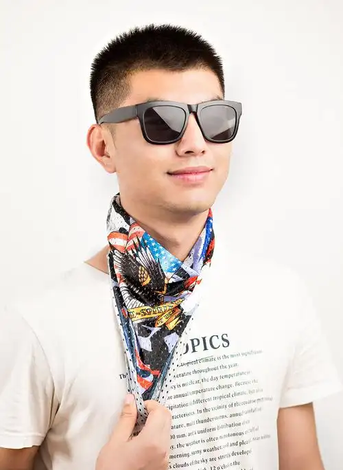 盛世尼曼防晒围脖套男夏天护颈冰丝小围脖夏季面罩薄款口罩围巾护脖子