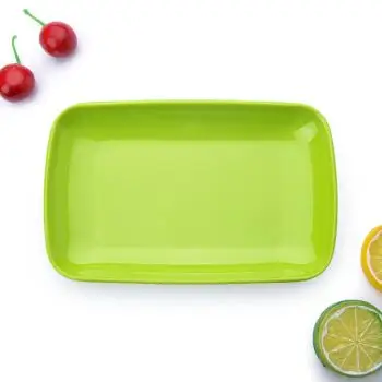 盘小吃炒粉菜心点心盘子寿司碟子蛋糕碟子安全无毒无味 绿色肠粉碟 9