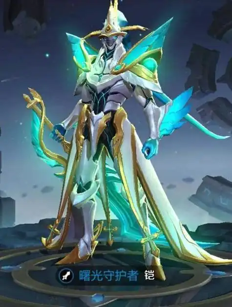 王者荣耀铠的曙光守护者简笔画