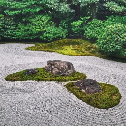 京都建仁寺枯山水庭院日式庭院的静谧朴素之美