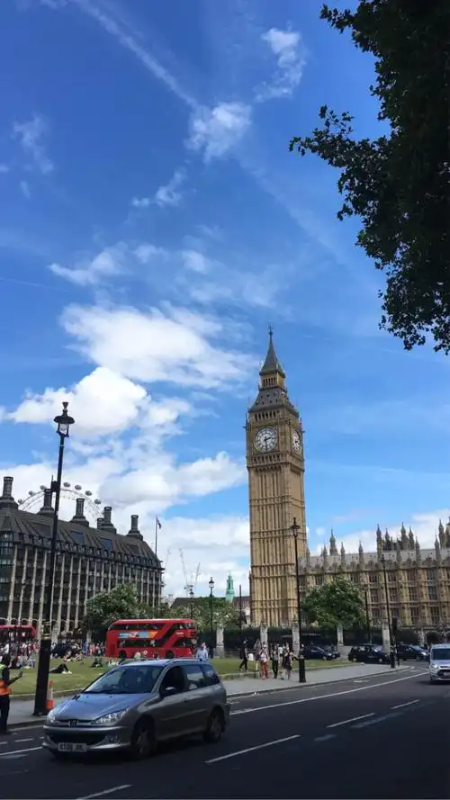 伦敦的标志,典型的哥特式建筑～伊丽莎白塔(大本钟)