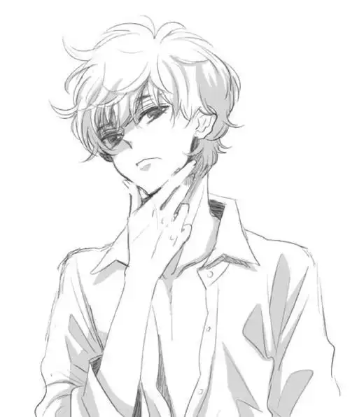 好看的动漫帅哥简笔画