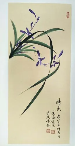 著名国礼书画名家,国家一级美术师兰花女神张海霞书画作品-新红网