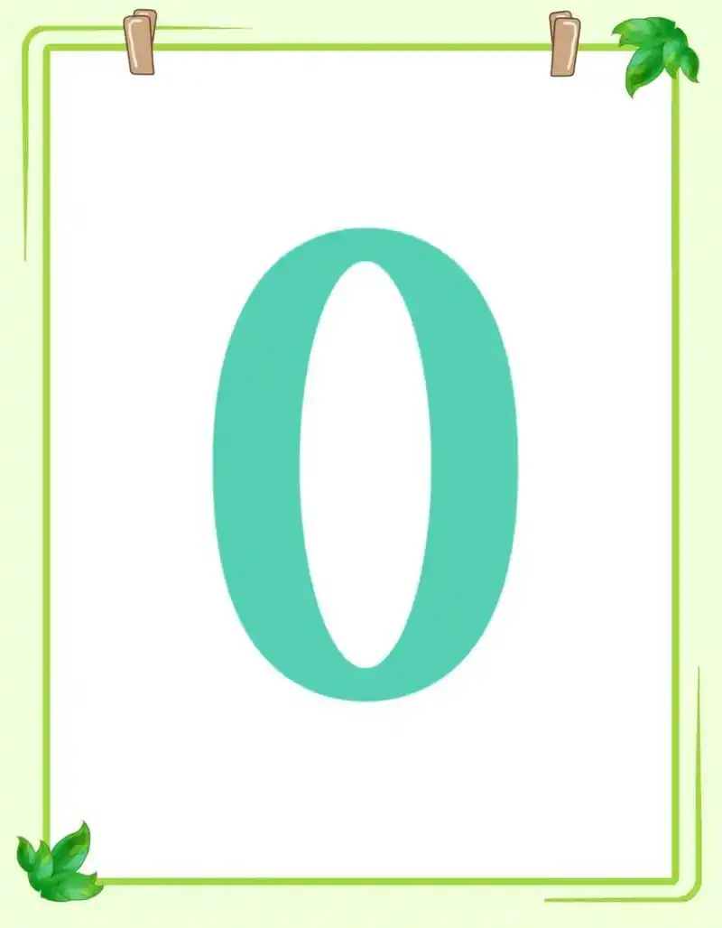 早教/数字卡通图片0——10,可打印