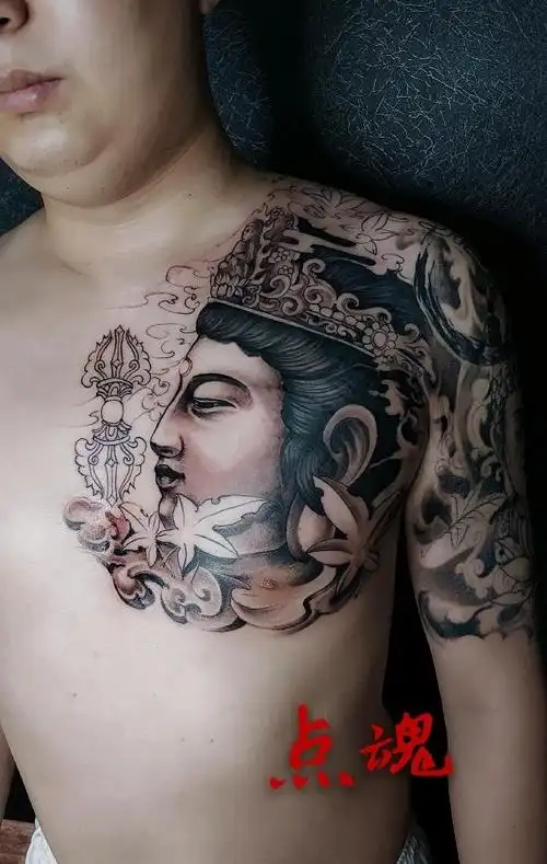 文殊菩萨 _纹身图案手稿图片_点魂首席的纹身作品集