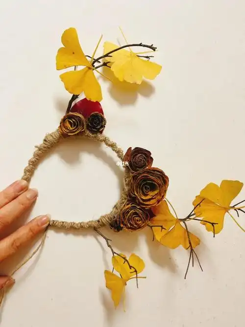 树叶手工头饰