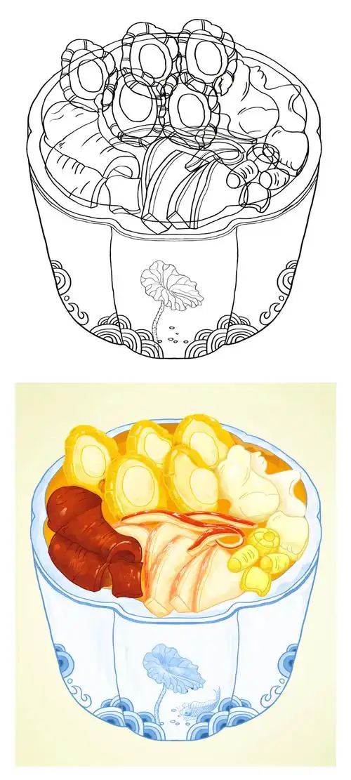 佛跳墙|插画|创作习作|ling89 - 原创作品 - 站酷 (zcool)