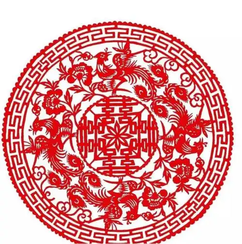 民俗剪纸 多种囍字