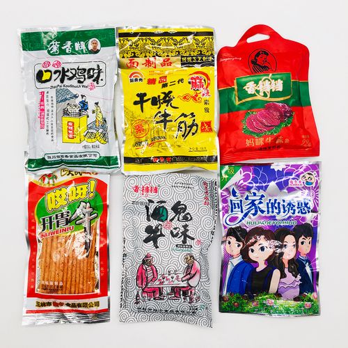 干烧牛筋口水鸡开胃牛香铛铛酒鬼牛味回家的诱惑麻辣面筋小辣条