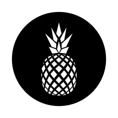 名称:菠萝矢量平面标志设计