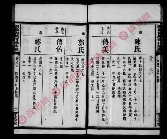 五美堂何氏族谱 [6卷] - 何氏堂号字辈查阅 - 族谱网