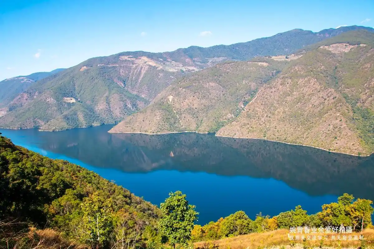 云南省临沧市凤庆县大寺乡澜沧江山水风景.