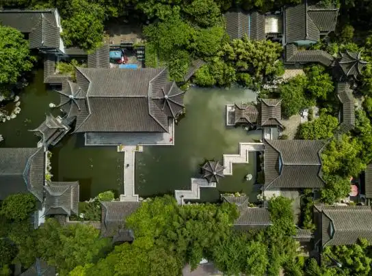 上海世茂滨江花园园林鸟瞰图