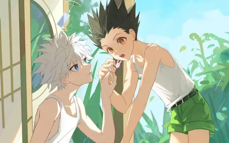 酱好想给小杰和奇犽吃啊哈哈哈哈哈哈富坚义博老师快让全职猎人复刊吧