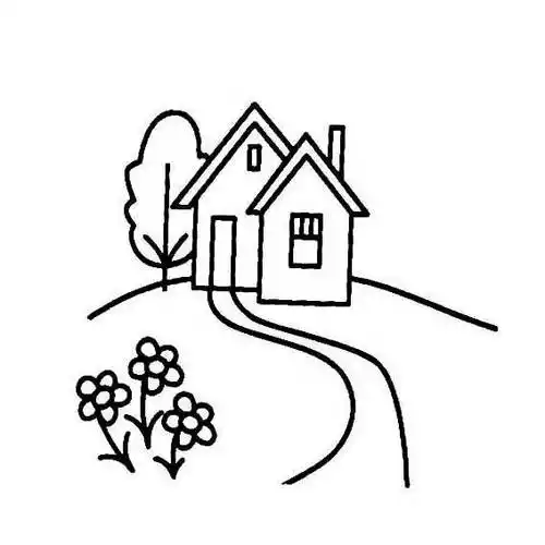 风景简笔画图片大全 风景简笔画图片大全大自然简单