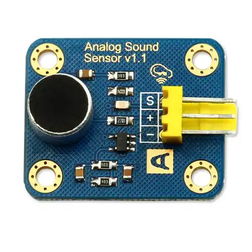 arduino电子积木 声音声控传感器 声音检测模块高灵敏模拟传感器