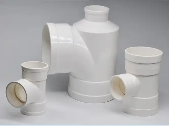 pvc5075110排水三通塑料正三通排水配件管件变径三通瓶口异径三通
