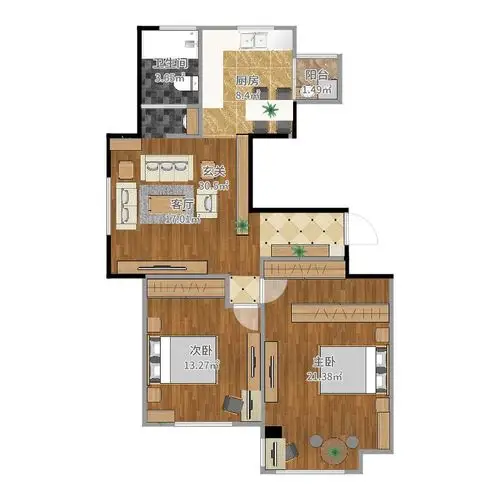 16平正方形小客餐厅改造,求合理布局方法