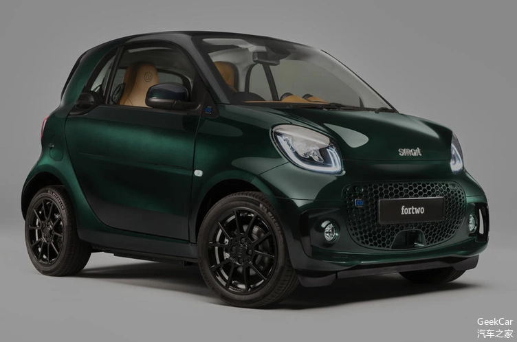 smart eq两门版海外上市 提供赛车绿色限定版车型售价25495 英镑