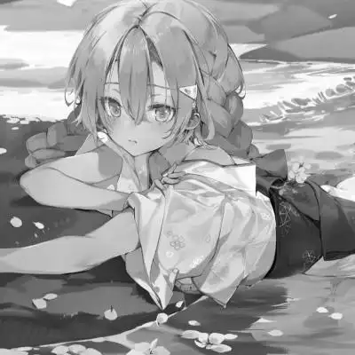 高级感黑白动漫头像女生图片