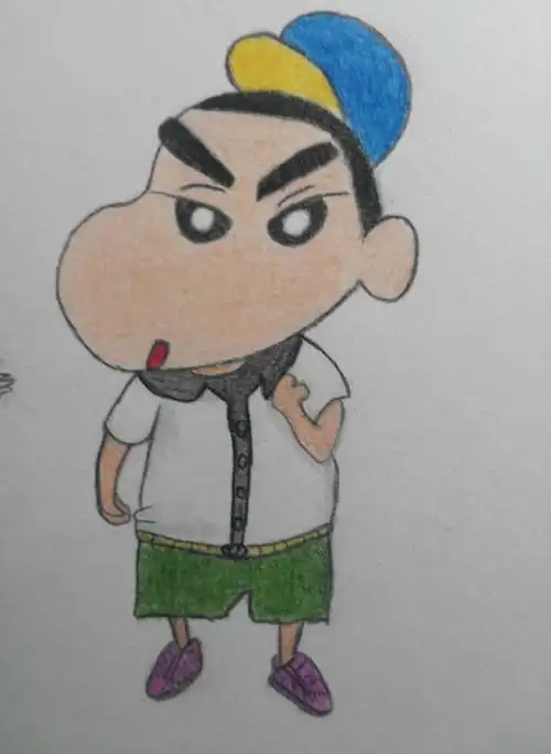 蜡笔小新--彩铅手绘